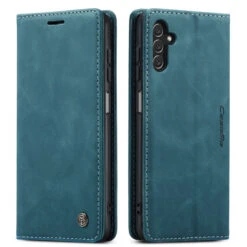 Blue Galaxy A14 5G CaseMe Slim Magnetic Classy Wallet Case -Cheap NewCase Store galaxy a14 5g caseme slim wallet blue 4 94656.1687255994