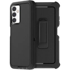 Black Heavy Duty Defender Military Grade Case For Galaxy A14 5G