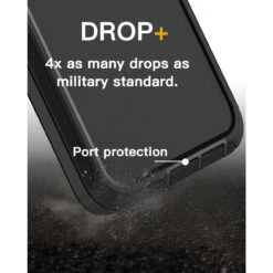 Black Heavy Duty Defender Military Grade Case For Galaxy A14 5G -Cheap NewCase Store galaxy a14 5g military grade defender holster case black 4 72414.1691103767