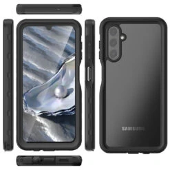 Black Galaxy A14 5G Waterproof Dirtproof Shockproof Defender Case 17 Black Galaxy A14 5G Waterproof Dirtproof Shockproof Defender Case -Cheap NewCase Store galaxy a14 5g waterproof case black 2 51723.1690165301