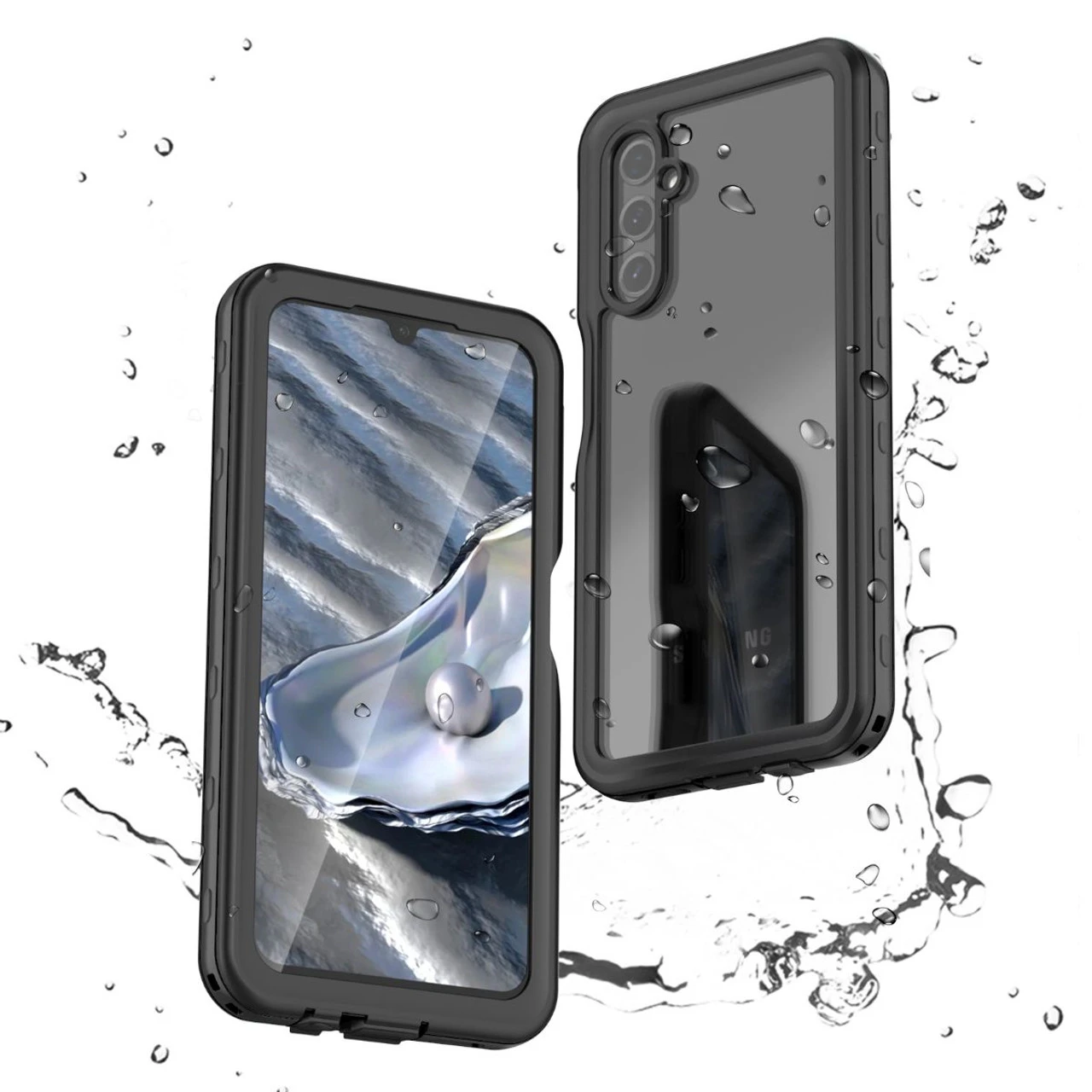 Black Galaxy A14 5G Waterproof Dirtproof Shockproof Defender Case 8 Black Galaxy A14 5G Waterproof Dirtproof Shockproof Defender Case - Image 8