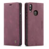 Wine CaseMe Compact Flip Premium Wallet Case For Galaxy A20 / A30