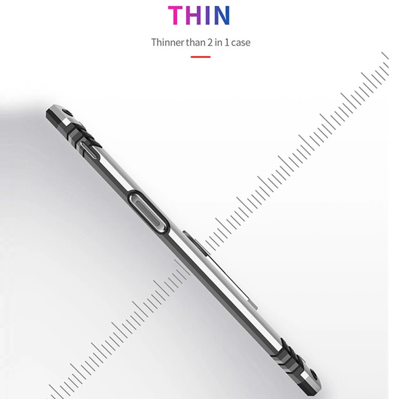 Black Galaxy A70 Slim Shock Proof 360 Rotating Metal Ring Stand Case 2 Black Galaxy A70 Slim Shock Proof 360 Rotating Metal Ring Stand Case - Image 2