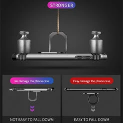 Navy Slim Armor 360 Rotating Stand Metal Case For Galaxy A20 / A30 -Cheap NewCase Store galaxy a20 a30 metal rotating case silver 7 40274.1671699077