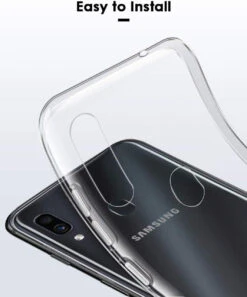 Clear Samsung Galaxy A20 / A30 Shock-Absorption Ultra Slim Gel Case -Cheap NewCase Store galaxy a20 clear gel case 4 65643.1574910826