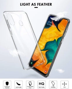 Clear Samsung Galaxy A20 / A30 Shock-Absorption Ultra Slim Gel Case -Cheap NewCase Store galaxy a20 clear gel case 5 47499.1574910829