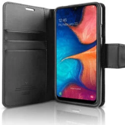 Front Page 42 Black Galaxy A20 Genuine Mercury Sonata Diary Wallet Case Cover