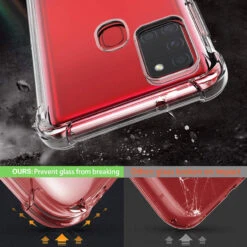 Clear Samsung Galaxy A21s Shock-Absorption Ultra Slim Gel Case -Cheap NewCase Store galaxy a21s bumper gel case clear 5 58957.1601532426
