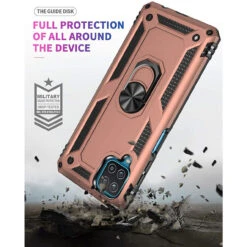 Rose Gold Galaxy A22 4G Heavy Duty 360 Rotating Metal Ring Stand Case 9 Rose Gold Galaxy A22 4G Heavy Duty 360 Rotating Metal Ring Stand Case -Cheap NewCase Store galaxy a22 4g metal ring kickstand case rose gold 8 77180.1642919746