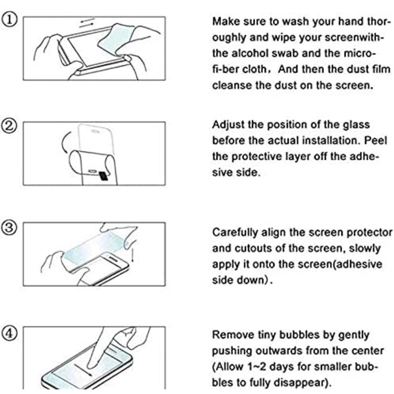 Black Galaxy A22 5G 9D Full Cover Tempered Glass Screen Protector 7 Black Galaxy A22 5G 9D Full Cover Tempered Glass Screen Protector - Image 7