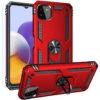 Red Metal 360 Degree Ring Holder Stand Case For Galaxy A22 5G