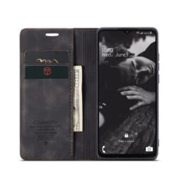 Black CaseMe Compact Flip Wallet Case For Galaxy A23 4G / 5G -Cheap NewCase Store galaxy a23 caseme slim wallet black 4 28571.1656297470