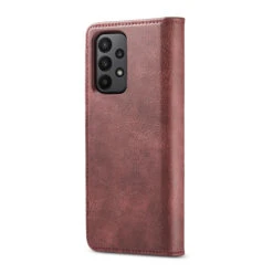 Red Galaxy A23 DG.Ming Textured 3 Card 1 Cash Wallet Magnetic Case -Cheap NewCase Store galaxy a23 dg ming wallet magnetic case red 3 98753.1701321201