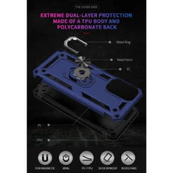 Navy Metal Circle 360 Degree Ring Case Cover For Galaxy A23 8 Navy Metal Circle 360 Degree Ring Case Cover For Galaxy A23 -Cheap NewCase Store galaxy a23 metal ring shock proof case navy 3 70599.1662070696