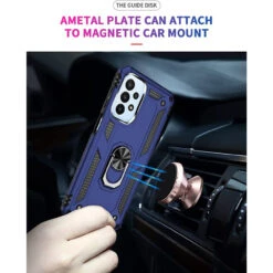 Navy Metal Circle 360 Degree Ring Case Cover For Galaxy A23 10 Navy Metal Circle 360 Degree Ring Case Cover For Galaxy A23 -Cheap NewCase Store galaxy a23 metal ring shock proof case navy 5 97849.1662070696
