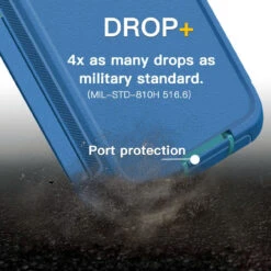 Light Blue Galaxy A23 Heavy Duty Military Defense Drop Proof Case -Cheap NewCase Store galaxy a23 military grade defender case light blue 5 26000.1680230094