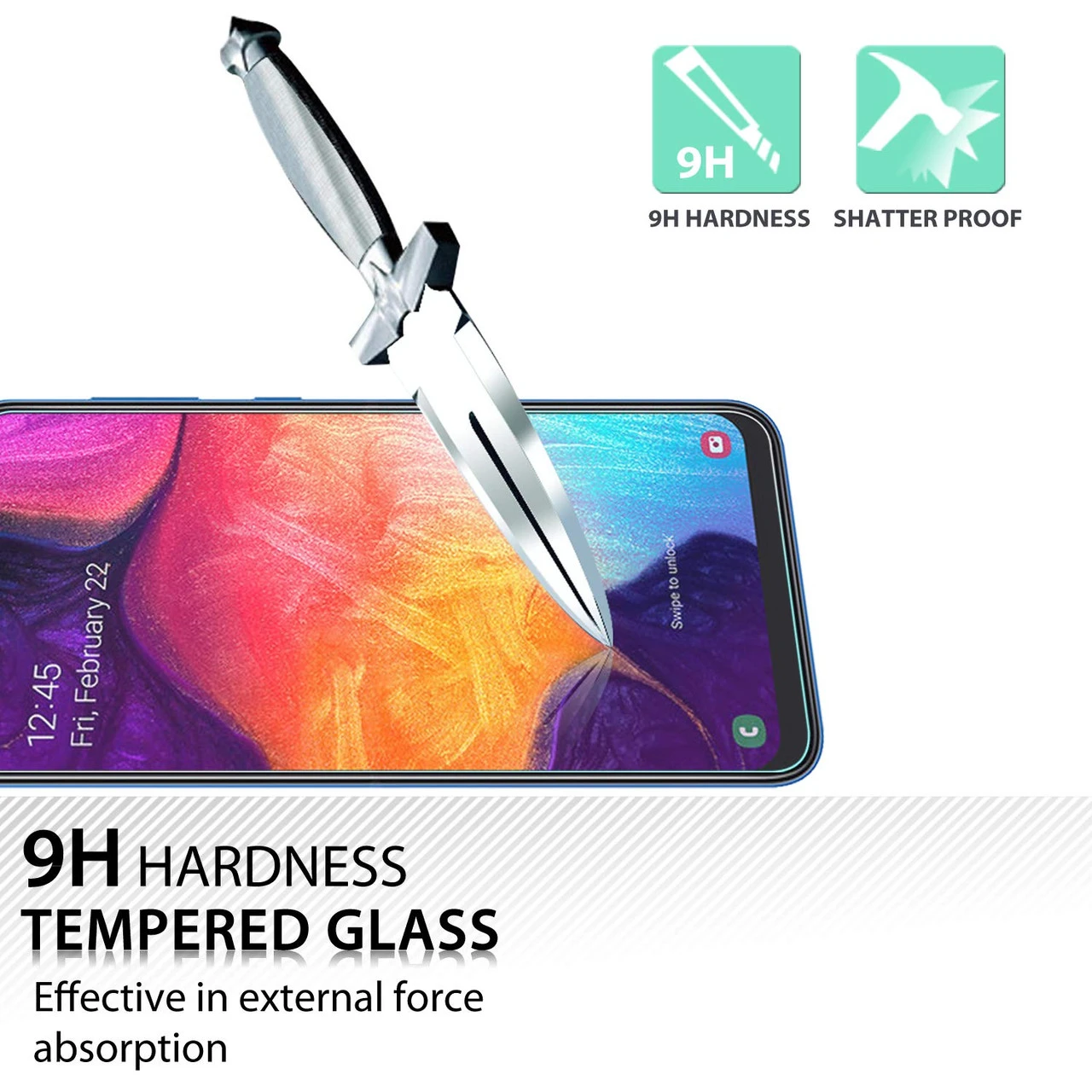 Tempered Glass Screen Protector For Samsung Galaxy A70 2 Tempered Glass Screen Protector For Samsung Galaxy A70 - Image 2