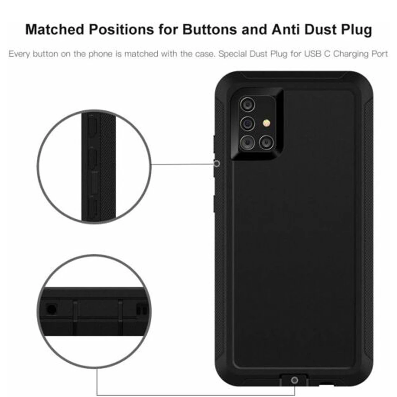 Military Rugged Shock / Drop Protection Holster Case For Galaxy A71 3 Military Rugged Shock / Drop Protection Holster Case For Galaxy A71 - Image 3