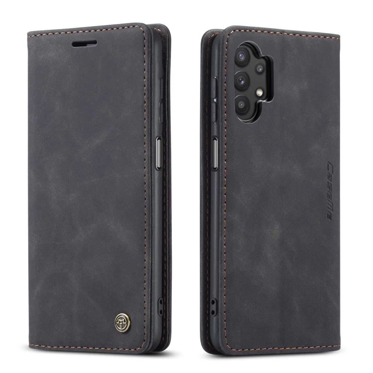 Black Galaxy A32 5G CaseMe Slim Magnetic Classy Wallet Case 4 Black Galaxy A32 5G CaseMe Slim Magnetic Classy Wallet Case - Image 4