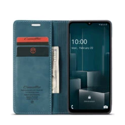 Blue Galaxy A32 5G Compact Flip Quality Wallet Case Cover