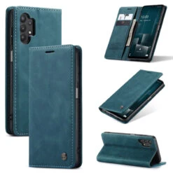 Blue Galaxy A32 5G Compact Flip Quality Wallet Case Cover -Cheap NewCase Store galaxy a32 5g caseme slim wallet blue 5 79164.1648637623