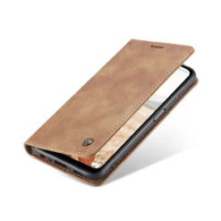 Brown Galaxy A32 5G CaseMe Compact Flip Magnetic Wallet Case -Cheap NewCase Store galaxy a32 5g caseme slim wallet brown 3 43978.1648637622