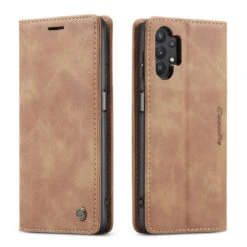 Brown Galaxy A32 5G CaseMe Compact Flip Magnetic Wallet Case -Cheap NewCase Store galaxy a32 5g caseme slim wallet brown 4 15658.1648637622