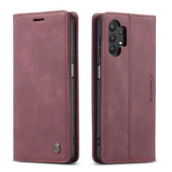 Wine Galaxy A32 5G CaseMe Soft Matte Quality Wallet Case -Cheap NewCase Store galaxy a32 5g caseme slim wallet wine 4 85890.1648637624