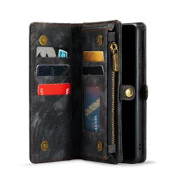 Black Galaxy A33 5G Multi-functional 2 In 1 Purse Wallet Magnetic Case 15 Black Galaxy A33 5G Multi-functional 2 In 1 Purse Wallet Magnetic Case -Cheap NewCase Store galaxy a33 5g caseme multifunctional wallet black 8 27662.1675734002