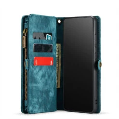 Blue Galaxy A33 5G Multi-Functional 2 In 1 Zipper Purse Wallet Case