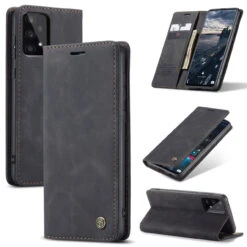 Black Galaxy A33 5G CaseMe Slim 2 Card Slot Classy Wallet Case