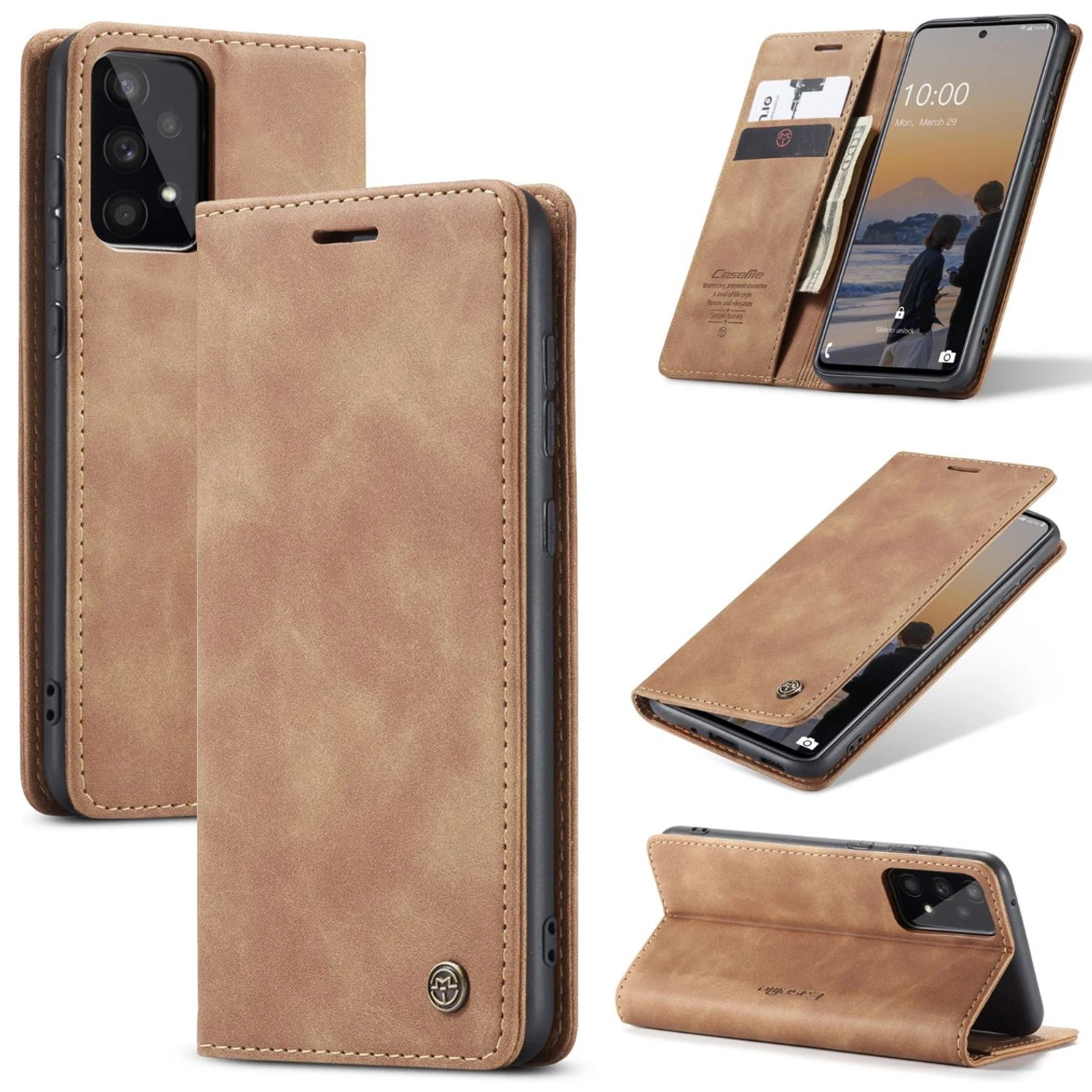 Brown Galaxy A33 5G CaseMe Slim 2 Card Slot Classy Wallet Case 1 Brown Galaxy A33 5G CaseMe Slim 2 Card Slot Classy Wallet Case
