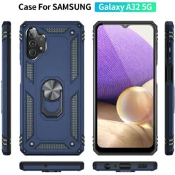 Navy 360 Rotating Ring Shock Proof Case For Galaxy A33 5G 23 Navy 360 Rotating Ring Shock Proof Case For Galaxy A33 5G -Cheap NewCase Store galaxy a33 5g metal ring shock proof case navy 1 69721.1686194961