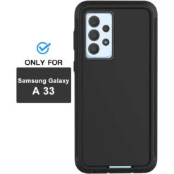 Black Tough Military Grade Drop Proof Defender Case For Galaxy A33 5G -Cheap NewCase Store galaxy a33 5g military grade defender case black 7 96431.1680497029