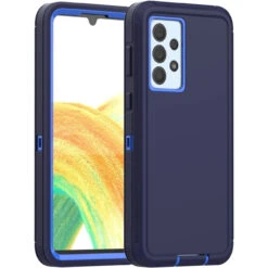 Navy Rugged Shock / Drop Protection Defender Case For Galaxy A33 5G
