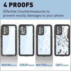 Black Galaxy A33 5G Waterproof Dirtproof Drop Proof Defender Case 8 Black Galaxy A33 5G Waterproof Dirtproof Drop Proof Defender Case -Cheap NewCase Store galaxy a33 5g waterproof case black 3 08502.1682648060