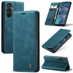 Blue Galaxy A34 5G CaseMe Slim 2 Card Slot Classy Wallet Case -Cheap NewCase Store galaxy a34 5g caseme slim wallet blue 6 16060.1687256025