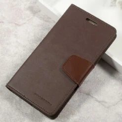 Brown Galaxy A5 (2017) Mercury Sonata Diary Card Slots Wallet Case