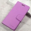 Purple Galaxy A5 (2017) Mercury Sonata Diary Card Slots Wallet Case