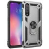Silver Shock Proof Slim Armor Metal Ring Stand Case For Galaxy A50