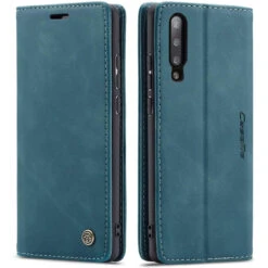 Blue Galaxy A50 CaseMe Compact Flip Soft Feel Wallet Case Cover
