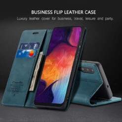Blue Galaxy A70 CaseMe Premium Compact Flip Wallet Case Card Slots -Cheap NewCase Store galaxy a50 caseme wallet blue 6 88715.1655342358