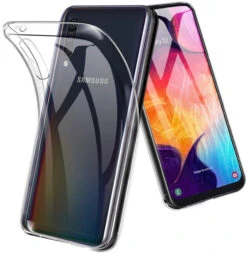 Clear Samsung Galaxy A50 Shock-Absorption Ultra Slim TPU Gel Case