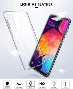 Clear Samsung Galaxy A50 Shock-Absorption Ultra Slim TPU Gel Case -Cheap NewCase Store galaxy a50 clear gel case 6 92571.1643345977