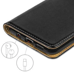 Samsung Galaxy A50 Genuine Leather Business Wallet Smart Case - Black -Cheap NewCase Store galaxy a50 genuine wallet 6 36767.1572691755