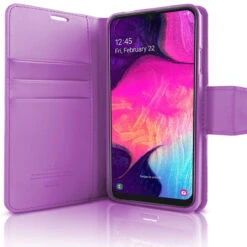Purple Galaxy A20 Genuine Mercury Sonata Diary Wallet Case Cover