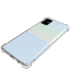Clear Samsung Galaxy A51 Shock-Absorption Flexible Bumper Gel Case -Cheap NewCase Store galaxy a51 bumper gel case clear 4 01990.1593663850