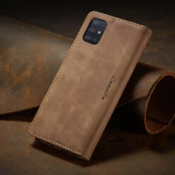 Brown Galaxy A31 CaseMe Compact Flip Classy Wallet Case -Cheap NewCase Store galaxy a51 caseme wallet brown 3 01325.1594683369
