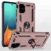 Rose Gold Galaxy A51 Shock Proof 360 Rotating Metal Ring Stand Case