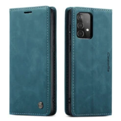 Blue CaseMe Slim Magnetic Classy Wallet Case For Galaxy A52 -Cheap NewCase Store galaxy a52 caseme slim wallet blue 4 78725.1648637628